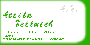 attila hellmich business card